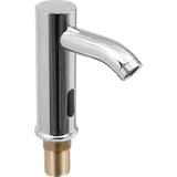 Automatischer Infrarot Sensor Wasserhahn - Waschbeckenarmatur - Berührungslos - Nur Kaltwasser - Deckmontage - Metallgehäuse - Silber