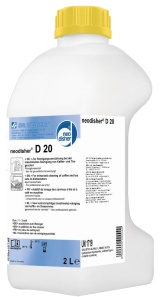 Dr. Weigert neodisher® D 20 Reinigungsverstärker, Zusatzkomponente mit Aktivchlor zur Verstärkung der Reinigungswirkung, 1 Karton = 6 x 2 Liter - Flaschen