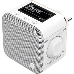 Hama DR40BT-PlugIn Steckdosenradio DAB+ AUX, Bluetooth® Weiß