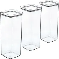 Centi Luftdichte Vorratsdosen Set stapelbar, 3 Boxen je 2L,