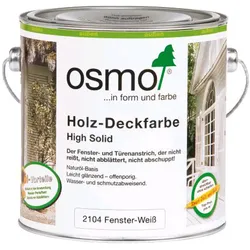 Osmo Holz-Deckfarbe, Fenster-Weiß 2104, 0,75 L
