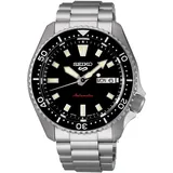 Seiko 5 Sports Herrenarmbanduhr Automatik Schwarz