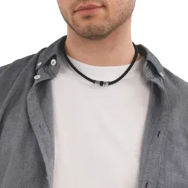 Tom Tailor Kette mit Anhänger Edelstahl Schwarz