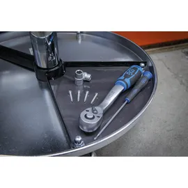 BGS Werkstatt-Arbeitssitz mit 5 Rollen Ø 360 mm