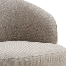 Livora Sessel MATTEO gepolstert 74 x 77 x 73 cm Beige