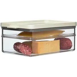 Mepal Frischhaltedose rechteckig weiß 9,4 cm 0,5 l & 1,2 l