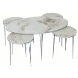 JV Möbel Mehrfarbiger Couchtisch Holz 59 x 50 cm