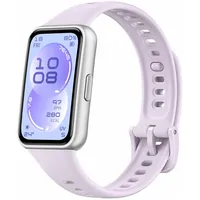 Huawei Band 11 Silber 28,2 mm Polymergehäuse Fluorelastomerarmband Violett