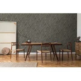 A.S. Création Marmoroptik Vliestapete 10 m x 0,53 m 300 g Gold/Grau/Schwarz 388175