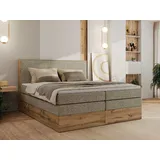 MKS Wood Classic King 140 x 200 cm H3 Dunkelbeige Struktur