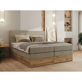 MKS Wood Classic King 140 x 200 cm H3 Dunkelbeige Struktur
