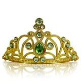 Katara Prinzessin-Kostüm Kinder Diadem Kopfschmuck Karneval Kostümzubehör, Kleid goldfarben|grün