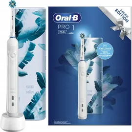 Oral-B Pro 1 750 Design Edition weiß + Reiseetui