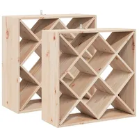 VidaXL Weinregal 62 x 25 x 62 cm Braun