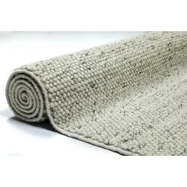 OTTO home Wollteppich OTTO HOME "Wolly, Wolle" Gr. 8, beige (naturgrau), B:300cm H:14mm L:400cm, Wolle, Teppiche, handgewebt, Handweb Teppiche, Wohnzimmer, Schlafzimmer, Esszimmer