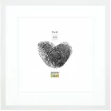 Deknudt S66KF1 P1 30x30 Holz weiß mit Passepartout