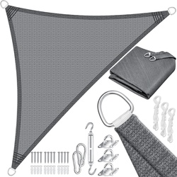KESSER® Sonnensegel Sonnenschutz Windschutz   HDPE Gewebe   wasserabweisend & windabweisend   5-Fach quer vernäht robust & stabil Schattenspender Garten Balkon Terrasse