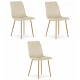 Best For Home Esszimmerstuhl Samt beige