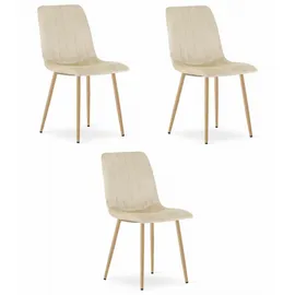 Best For Home Esszimmerstuhl Samt beige
