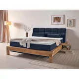 Home Affaire Boxspringbett »Villads«, Liegefläche: 180/200 cm, Inside-Boxspring-Unterbau, recycelte Stoffe blau