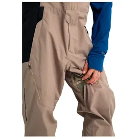 BURTON Reserve 2l Relaxed Bib Hose Summit Taupe/True Black M