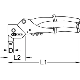 KS Tools Blindnietzange 150.9540