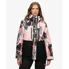 Superdry für Damen. WS110181A Ultimate Freestyle Skijacke rosa (S), Lässig, Sportlich, Polyester, Schnee