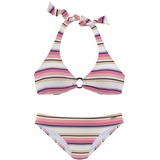 VENICE BEACH Triangel-Bikini Damen creme-rosa, Gr.34 Cup C/D,