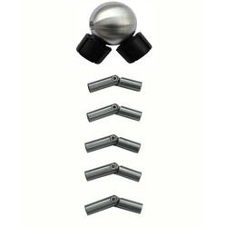Treba Frewa Eckverbindungsset, Aluminium - silberfarben
