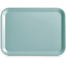 Zeller 26698 Melamintablett, Melamin, Aqua, ca. 43.5 x 32.5 cm, Serviertablett, stapelbar, Kratzfest