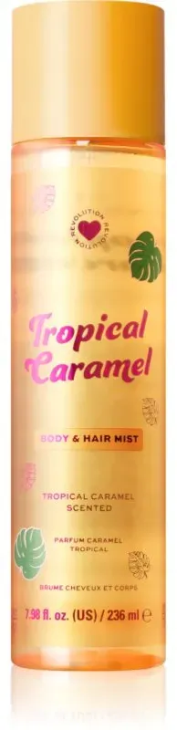 I Heart Revolution Tropical Caramel Body an Hair Mist parfümiertes Spray für Körper und Haare für Damen 236 ml