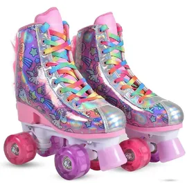 Byox Rollschuhe Rollschuhe Einhorn, (35), Mehrfarbig