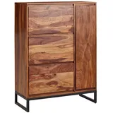KADIMA DESIGN Schuhschrank 88 x 120 x 40 cm geschlossen braun