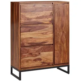 KADIMA DESIGN Schuhschrank 88 x 120 x 40 cm geschlossen braun