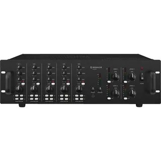 Monacor PA-4040 ELA-Verstärker 40 W 4-Zonen