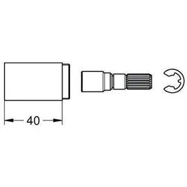 Grohe Verlängerungsset 40 mm Unterputzventil