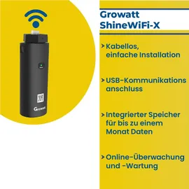 sunpro power Growatt MIC 1500 TL-X Wechselrichter 1-Phase Photovoltaik WIFI Wechselrichter 1500W für Solaranlage