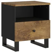 VidaXL Nachttisch Massivholz Mango & Holzwerkstoff