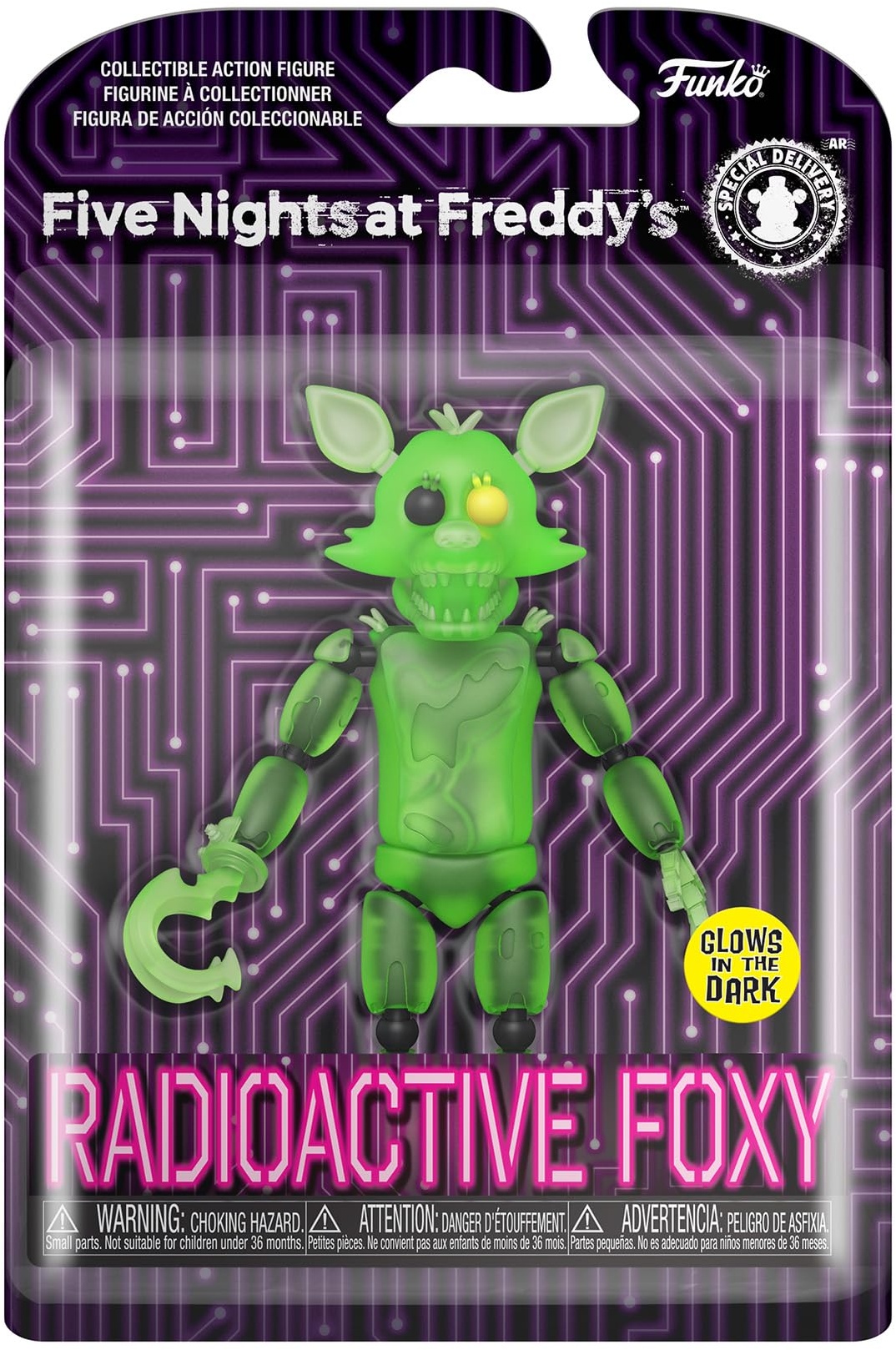 Funko Action Figure: Five Nights at Freddy's (FNAF) - Radioactive Foxy - Leuchtet Im Dunkeln - Sammlerstück - Geschenkidee - Offizielle Handelswaren - Für Jungen, Mädchen, Kinder & Erwachsene