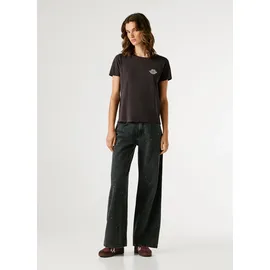 Pepe Jeans T-Shirt BRULE mit Runhals, kleiner Print auf der Brust schwarz S (36)