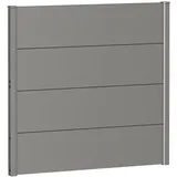 Biohort Sichtschutzelement 100 x 90 cm Quarzgrau Metall