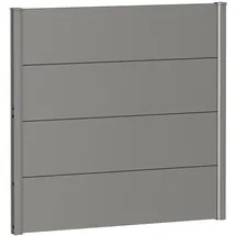 Biohort Sichtschutzelement 100 x 90 cm Quarzgrau Metall