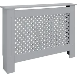 ML-Design Heizungsverkleidung Grau  Wabenmuster 112x19x82cm Heizungsabdeckung