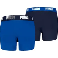 Puma BOYS EVERYDAY BASIC BOXER Navy/Blue-New, 122/128 (2er Pack)