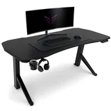 Ultimate Setup Gaming schwarz, Kunststoff, 80x120x160 cm, Arbeitszimmer, Schreibtische, Gaming-Tische