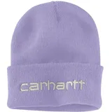 Carhartt Herren-Strickmütze mit isoliertem Logo, mit Bündchen, Lavendel, Einheitsgröße - Einheitsgröße