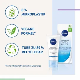 NIVEA Erfrischende Tagespflege Creme mit LSF 15 50 ml