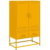 vidaXL Highboard Senfgelb 68x39x111,5 cm Stahl