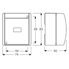 Busch-Jaeger Wipptaster,mit Beleuchtung 2621 WGL-54