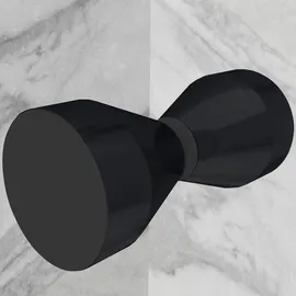 iflair i-flair Duschtür Pendeltür Nischentür Duschabtrennung aus durchsichtigem 6 mm Sicherheitsglas mit Schwarzen Profilen Breite: 100-104 cm - Höhe: 180 cm,